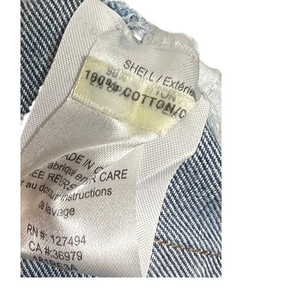 Heartloom Denim Skirt Blue Jean Mini Festival  XS Preppy Hi-Lo Raw Edge - Picture 4 of 4